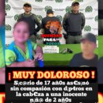 Una alegre B€bé de 2 añ0s fue as€s¡nada, con d¡sp4ros en la cab€za, por un s¡c@rio de 17 añ0s